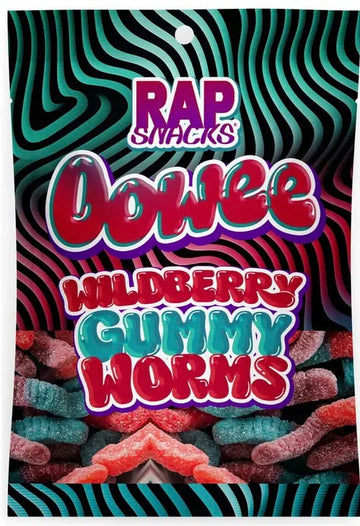 Rap Snacks Oowee Wildberry Gummy Worms
