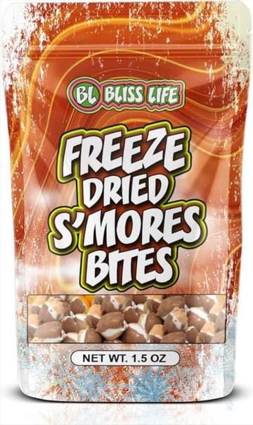 Freeze dried s'mores bites