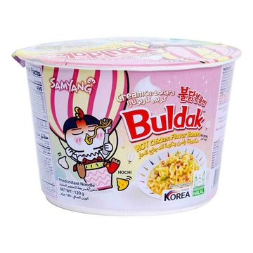 Buldak spicy chicken cream carbonara bowl