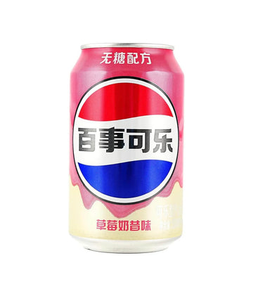 Pepsi strawberry milkshake zero sugar