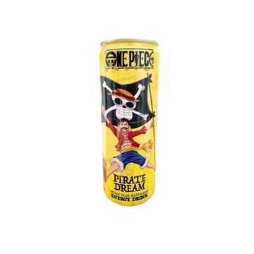 One piece ocean blue raspberry energy drink
