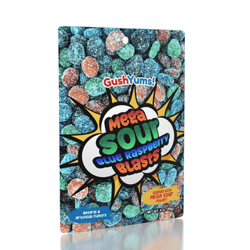 Mega sour blue raspberry blast