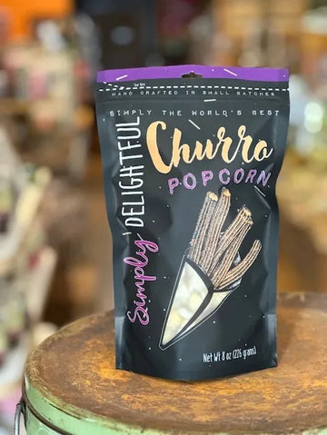 Simply delightful churro popcorn