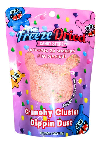 Crunchy cluster dipping dust