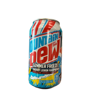 Mountain Dew summer freeze cherry lemon raspberry flavor