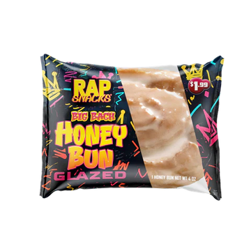 Rap snacks big back honey bun glazed