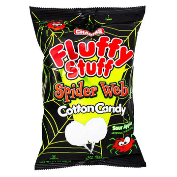 Fluffy stuff spider web cotton candy