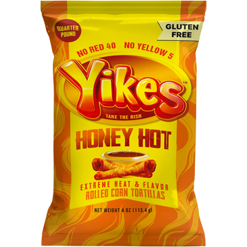 Yikes honey hot rolled corn tortillas