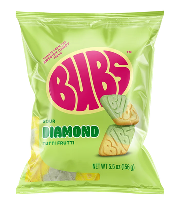 Bubs Sour Diamond Tutti Fruitti