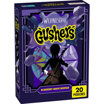 Wednesday gushers blue berry grape despair
