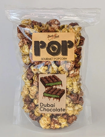 POP Dubai chocolate popcorn