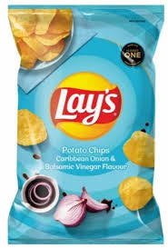 Lays Potato Chips Caribbean Onion & Balsamic Vinegar Flavor