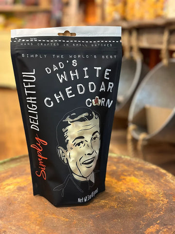 Simply delightful dads white cheddar corn