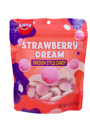 Amos Strawberry dream Swedish candy