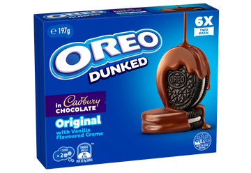 Oreo dunked in Cadbury chocolate