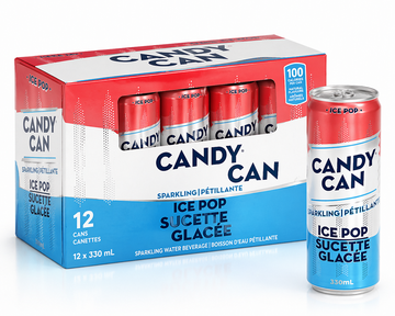 Candy can ice pop sparkling drink