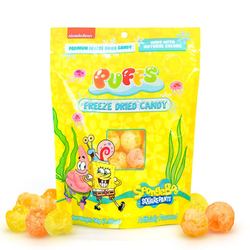 Freeze dried SpongeBob SquarePants puffs