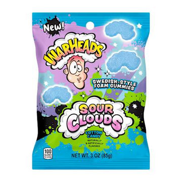 Warheads sour clouds cotton candy