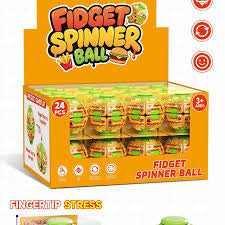 Hamburger fidget spinner ball