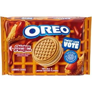 Oreo chicken and waffles