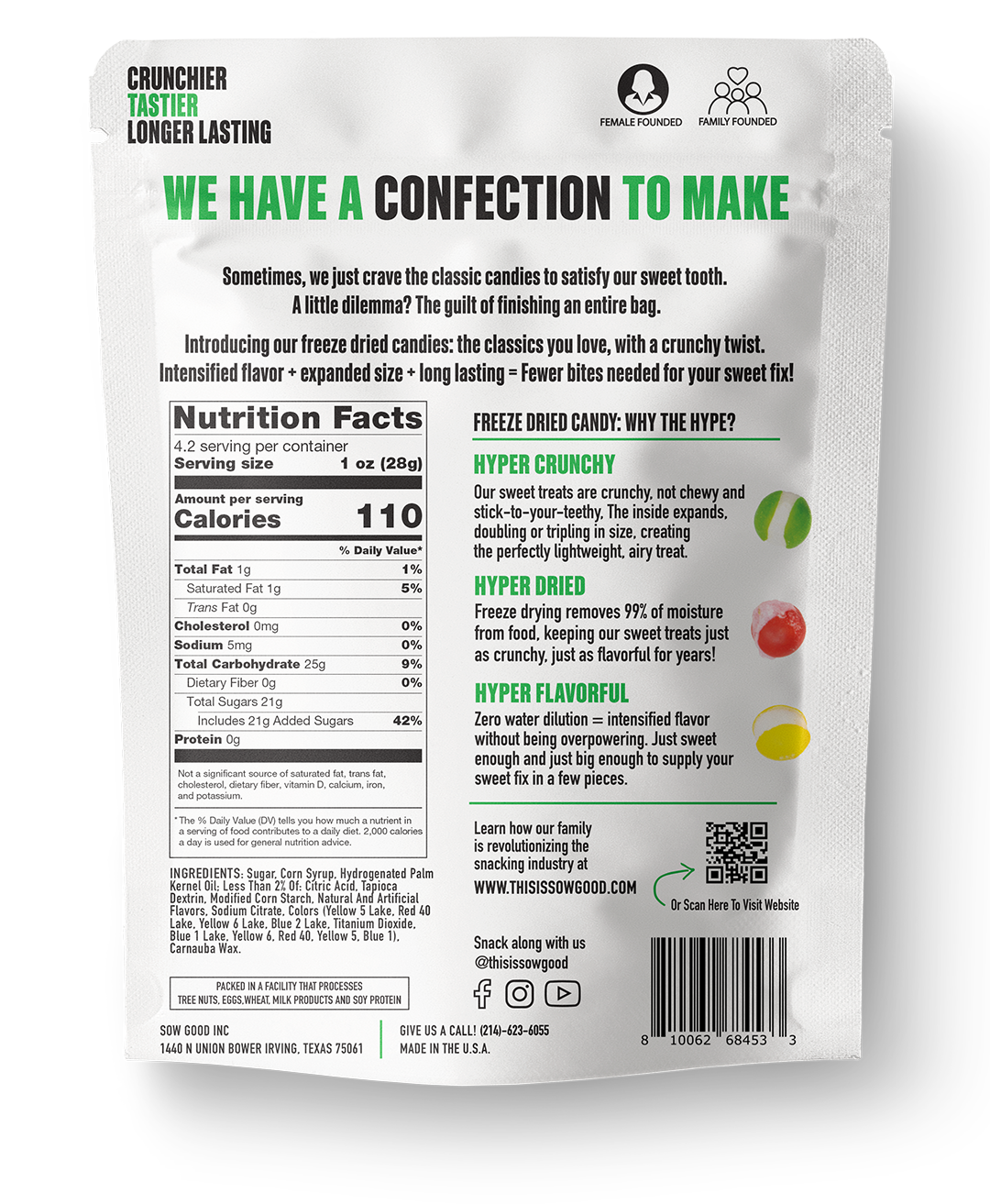 Sow Good Freeze Dried Rainbow Bites